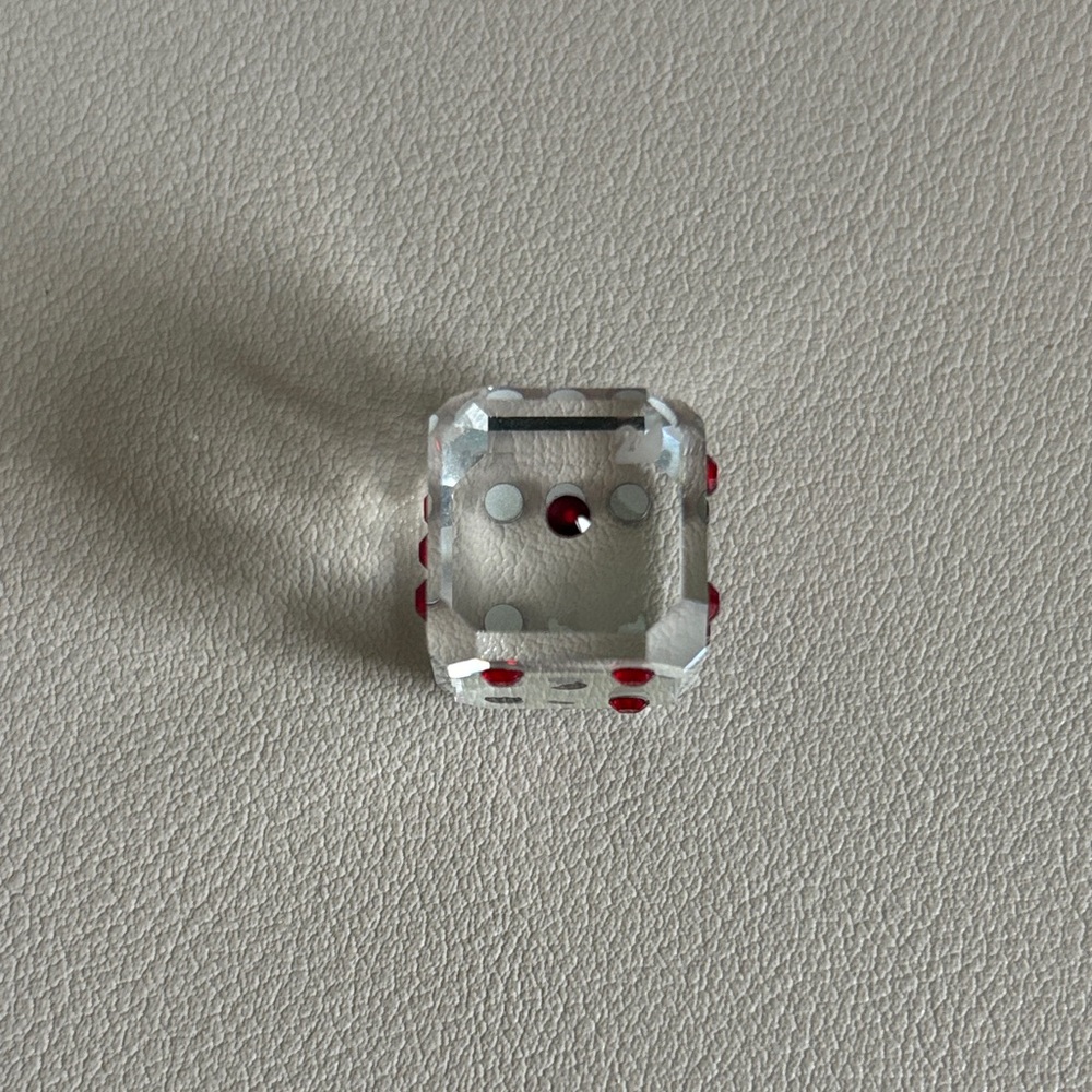 Swarovski Dice Red Crystals